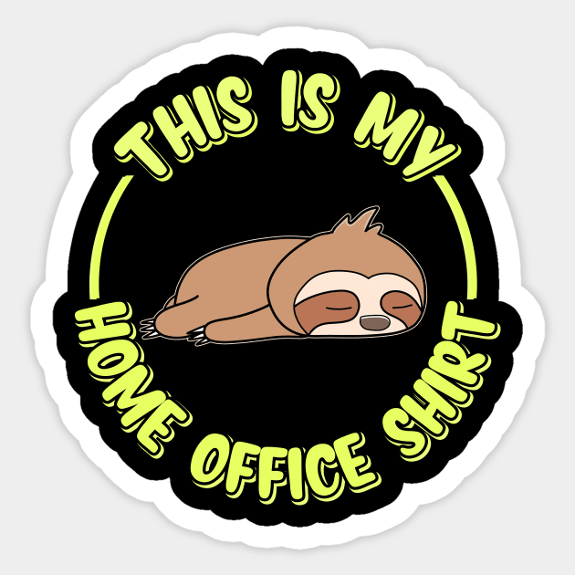 Home Office Sloth Sticker by Imutobi